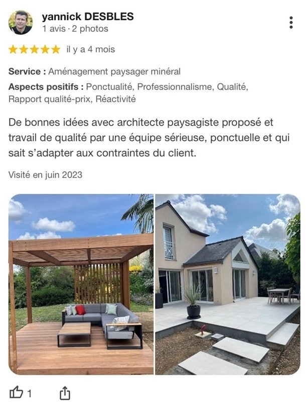avis 5 étoiles satisfaction totale client qualité remarquable service excellent